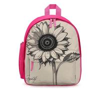 FHESDCW Black And White Sunflowers Backpack for Men Women, Durable Small Bookbag Lightweight Daypack for Travel, Hiking, Pink-style, One Size, Daypack Backpacks