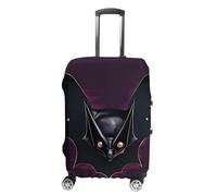 FHESDCW Black Ghost Bat Luggage Covers for Suitcases, Washable Travel Accessories, Anti-Scratch & Dust Protection Suitcase Cover Protector Fits 19-32 Inch Luggage, style, L, Classic