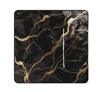 FHESDCW Black Gold Marble Picnic Blanket with Zippered Tote Bag, Waterproof Portable Outdoor Blanket, Lightweight Foldable Outdoor Mat for Beach, Camping, Park, 150x150cm