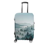 FHESDCW Blue Green Tree Landscape Luggage Covers for Suitcases, Washable Travel Accessories, Anti-Scratch & Dust Protection Suitcase Cover Protector Fits 19-32 Inch Luggage, style, XL, Classic