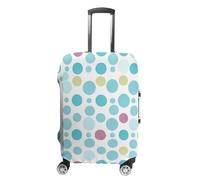 FHESDCW Blue Polka Dot Pattern Luggage Covers for Suitcases, Washable Travel Accessories, Anti-Scratch & Dust Protection Suitcase Cover Protector Fits 19-32 Inch Luggage, style, XL, Classic