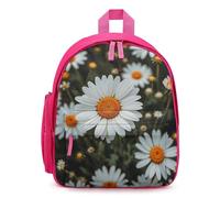 FHESDCW Bohemian Daisy Badge Backpack for Men Women, Durable Small Bookbag Lightweight Daypack for Travel, Hiking, Pink-style, One Size, Daypack Backpacks