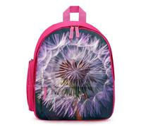 FHESDCW Botany Dandelion Purple Backpack for Men Women, Durable Small Bookbag Lightweight Daypack for Travel, Hiking, Pink-style, One Size, Daypack Backpacks