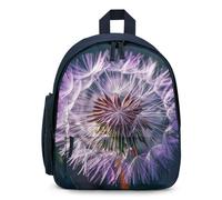FHESDCW Botany Dandelion Purple Backpack for Men Women, Durable Small Bookbag Lightweight Daypack for Travel, Hiking, Blue-style, One Size, Daypack Backpacks