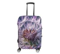 FHESDCW Botany Dandelion Purple Luggage Covers for Suitcases, Washable Travel Accessories, Anti-Scratch & Dust Protection Suitcase Cover Protector Fits 19-32 Inch Luggage, Style, L, Classic