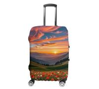 FHESDCW Cloud Garden at Sunset Luggage Covers for Suitcases, Washable Travel Accessories, Anti-Scratch & Dust Protection Suitcase Cover Protector Fits 19-32 Inch Luggage, style, L, Classic