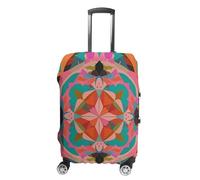 FHESDCW Colorful Bohemian Patterns Luggage Covers for Suitcases, Washable Travel Accessories, Anti-Scratch & Dust Protection Suitcase Cover Protector Fits 19-32 Inch Luggage, style, M, Classic