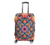 FHESDCW Colorful Symmetrical Pattern Luggage Covers for Suitcases, Washable Travel Accessories, Anti-Scratch & Dust Protection Suitcase Cover Protector Fits 19-32 Inch Luggage, style, XL, Classic