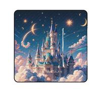 FHESDCW Cool Aesthetic Castle Picnic Blanket with Zippered Tote Bag, Waterproof Portable Outdoor Blanket, Lightweight Foldable Outdoor Mat for Beach, Camping, Park, 150x150cm