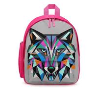 FHESDCW Coyote, Wolf Beast Backpack for Men Women, Durable Small Bookbag Lightweight Daypack for Travel, Hiking, Pink-style, One Size, Daypack Backpacks