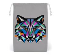 FHESDCW Coyote, Wolf Beast Drawstring Bag Canvas, Reusable Travel Jewelry Pouches, Washable Storage Bags for Gift, Candy, Cosmetics 12 * 18cm