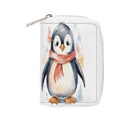 FHESDCW Cute Cartoon Animal Leather Card Bag Credit Card Holder Zipper Wallet With 20 Card Slots Slim Wallet Debit Card Protector Organizer Case, style, 16x11.5cm