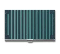 FHESDCW Dark Retro Minimalist Pattern Business Card Holder for Men & Women, Professional Card Case with Buckle Style Shut, Compact And Portable Metal Case for Office Workers, style, One Size, Classic