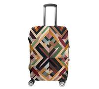 FHESDCW Diamond Shaped Geometric Luggage Covers for Suitcases, Washable Travel Accessories, Anti-Scratch & Dust Protection Suitcase Cover Protector Fits 19-32 Inch Luggage, Style, XL, Classic