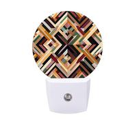 FHESDCW Diamond Shaped Geometric Night Lights Plug Into Wall, LED Nightlights Auto On/Off Dusk to Dawn Sensor, Energy Efficient Night Lamp Soft Glow for Hallway Bedroom Bathroom Kitchen, 0.5W