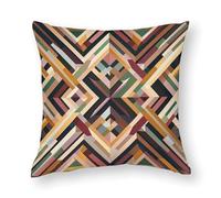FHESDCW Diamond Shaped Geometric Pillow Cover, Soft Pillow Covers - Hidden Zipper Closure, Standard Square 17"x17" Pillowcases, Decorative Cushion Cases for Couch, Sofa, Outdoor