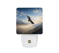 FHESDCW Eagle Mountains Night Lights Plug Into Wall, LED Nightlights Auto On/Off Dusk to Dawn Sensor, Energy Efficient Night Lamp Soft Glow for Hallway Bedroom Bathroom Kitchen, 0.5W