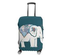 FHESDCW Elephant Pattern Luggage Covers for Suitcases, Washable Travel Accessories, Anti-Scratch & Dust Protection Suitcase Cover Protector Fits 19-32 Inch Luggage, style, L, Classic