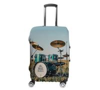 FHESDCW Field Printed Music Luggage Covers for Suitcases, Washable Travel Accessories, Anti-Scratch & Dust Protection Suitcase Cover Protector Fits 19-32 Inch Luggage, style, Small, Classic