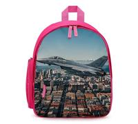 FHESDCW Fighter Jets Fly over Cities Backpack for Men Women, Durable Small Bookbag Lightweight Daypack for Travel, Hiking, Pink-style, One Size, Daypack Backpacks