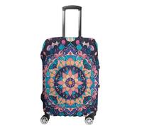 FHESDCW Flowers Moon Butterfly Luggage Covers for Suitcases, Washable Travel Accessories, Anti-Scratch & Dust Protection Suitcase Cover Protector Fits 19-32 Inch Luggage, style, M, Classic