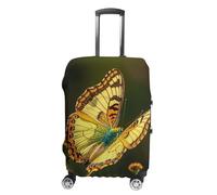 FHESDCW Flying Golden Butterfly Luggage Covers for Suitcases, Washable Travel Accessories, Anti-Scratch & Dust Protection Suitcase Cover Protector Fits 19-32 Inch Luggage, Style, S, Classic