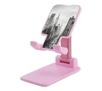 FHESDCW Foldable Cell Phone Stand for Desk - Black and White New York Phone Holder Angle Height Adjustable Cellphone Holder Portable Tablet Stand Compatible with All Phones 4-13" Phones Tablets
