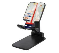 FHESDCW Foldable Cell Phone Stand for Desk - Cartoon Sailing Boat Phone Holder Angle Height Adjustable Cellphone Holder Portable Tablet Stand Compatible with All Phones 4-13" Phones Tablets