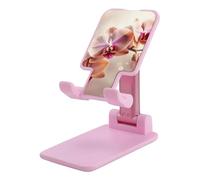 FHESDCW Foldable Cell Phone Stand for Desk - Orchid on Background Phone Holder Angle Height Adjustable Cellphone Holder Portable Tablet Stand Compatible with All Phones 4-13" Phones Tablets