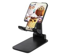 FHESDCW Foldable Cell Phone Stand for Desk - Owls Birds Phone Holder Angle Height Adjustable Cellphone Holder Portable Tablet Stand Compatible with All Phones 4-13" Phones Tablets