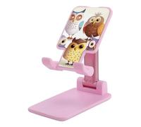 FHESDCW Foldable Cell Phone Stand for Desk - Owls Birds Phone Holder Angle Height Adjustable Cellphone Holder Portable Tablet Stand Compatible with All Phones 4-13" Phones Tablets
