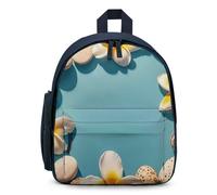 FHESDCW Frame Exotic Floral Pattern Printing Backpack for Men Women, Durable Small Bookbag Lightweight Daypack for Travel, Blue-style, One Size, Daypack Backpacks