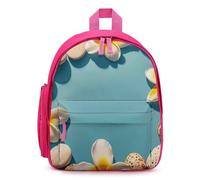 FHESDCW Frame Exotic Floral Pattern Printing Backpack for Men Women, Durable Small Bookbag Lightweight Daypack for Travel, Pink-style, One Size, Daypack Backpacks