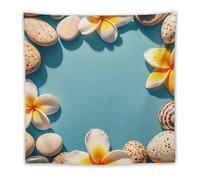 FHESDCW Frame Exotic Floral Pattern Printing Tapestry for Bedroom Aesthetic - Lightweight Wall Hanging Backdrop Vintage Wall Art Tapestry Easy to Hang for Living Room Dorm Home Decor 60"x60"