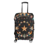 FHESDCW Gorgeous Stars And Moon Luggage Covers for Suitcases, Washable Travel Accessories, Anti-Scratch & Dust Protection Suitcase Cover Protector Fits 19-32 Inch Luggage, Style, XL, Classic