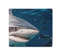 FHESDCW Hammerhead Shark Scans The Ocean Wallet Elegant Leather Wallets with ID Window & 2 Card Slots, Slim Bifold Wallet for Men Women