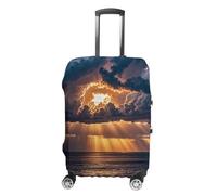 FHESDCW Huge Rain Clouds Luggage Covers for Suitcases, Washable Travel Accessories, Anti-Scratch & Dust Protection Suitcase Cover Protector Fits 19-32 Inch Luggage, Style, S, Classic