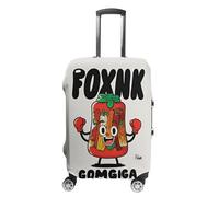 FHESDCW Interesting Boxing Kimchi Cartoon Luggage Covers for Suitcases, Washable Travel Accessories, Anti-Scratch & Dust Protection Suitcase Cover Protector Fits 19-32 Inch Luggage, Style, L, Classic