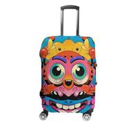 FHESDCW Interesting Faces And Crabs Luggage Covers for Suitcases, Washable Travel Accessories, Anti-Scratch & Dust Protection Suitcase Cover Protector Fits 19-32 Inch Luggage, Style, XL, Classic