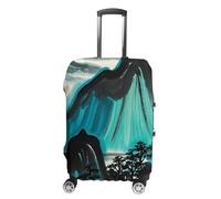 FHESDCW Landscape Patterns Luggage Covers for Suitcases, Washable Travel Accessories, Anti-Scratch & Dust Protection Suitcase Cover Protector Fits 19-32 Inch Luggage, Style, S, Classic