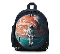 FHESDCW Lonely Astronaut Backpack for Men Women, Durable Small Bookbag Lightweight Daypack for Travel, Hiking, Blue-style, One Size, Daypack Backpacks