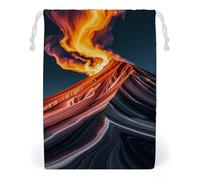 FHESDCW Marble Patterns Resembling Mountain Peaks Drawstring Bag Canvas, Reusable Travel Jewelry Pouches, Washable Storage Bags for Gift, Candy, Cosmetics 12 * 18cm