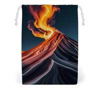 FHESDCW Marble Patterns Resembling Mountain Peaks Drawstring Bag Canvas, Reusable Travel Jewelry Pouches, Washable Storage Bags for Gift, Candy, Cosmetics 20 * 25cm