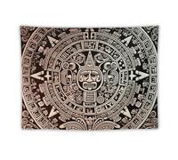FHESDCW Mayan Calendar End of The World Tapestry for Bedroom Aesthetic - Lightweight Wall Hanging Backdrop Vintage Wall Art Tapestry Easy to Hang for Living Room Dorm Home Decor 60"x80"