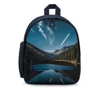 FHESDCW Meteors in The Night Sky Backpack for Men Women, Durable Small Bookbag Lightweight Daypack for Travel, Hiking, Blue-style, One Size, Daypack Backpacks