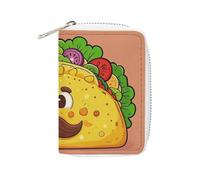 FHESDCW Mexican Corn Rolls Card Holder for Men Women, Leather Credit Card Holder with 20 Card Slots Small Purse with Zipper
