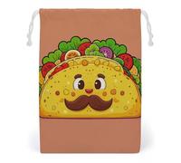 FHESDCW Mexican Corn Rolls Drawstring Bag Canvas, Reusable Travel Jewelry Pouches, Washable Storage Bags for Gift, Candy, Cosmetics 20 * 25cm
