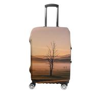 FHESDCW Misty Sunrise Luggage Covers for Suitcases, Washable Travel Accessories, Anti-Scratch & Dust Protection Suitcase Cover Protector Fits 19-32 Inch Luggage, Style, S, Classic