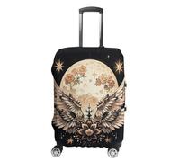 FHESDCW Moon And Flowers Luggage Covers for Suitcases, Washable Travel Accessories, Anti-Scratch & Dust Protection Suitcase Cover Protector Fits 19-32 Inch Luggage, Style, M, Classic