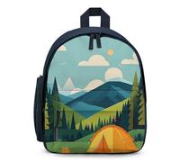 FHESDCW Mountain Camping Backpack for Men Women, Durable Small Bookbag Lightweight Daypack for Travel, Hiking, Blue-style